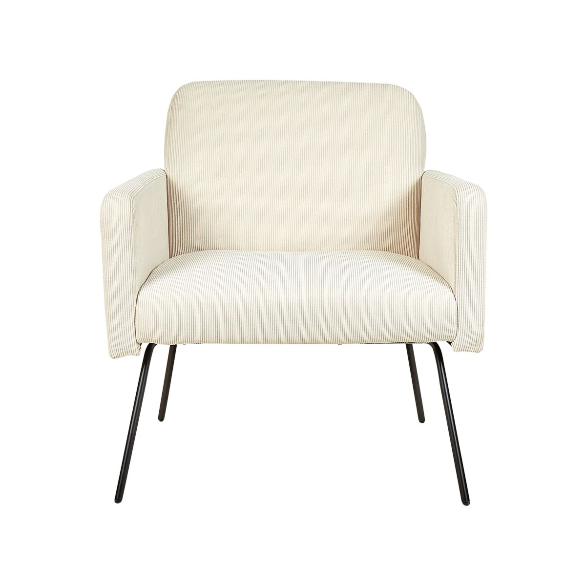 Fotel sztruksowy beżowy NARKEN