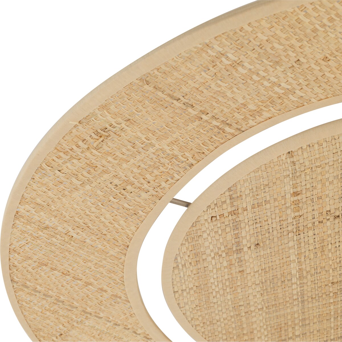 Lampa sufitowa TK Lighting CALMA 600 60 cm boho rattan/rafia beżowa E27 do salonu sypialni