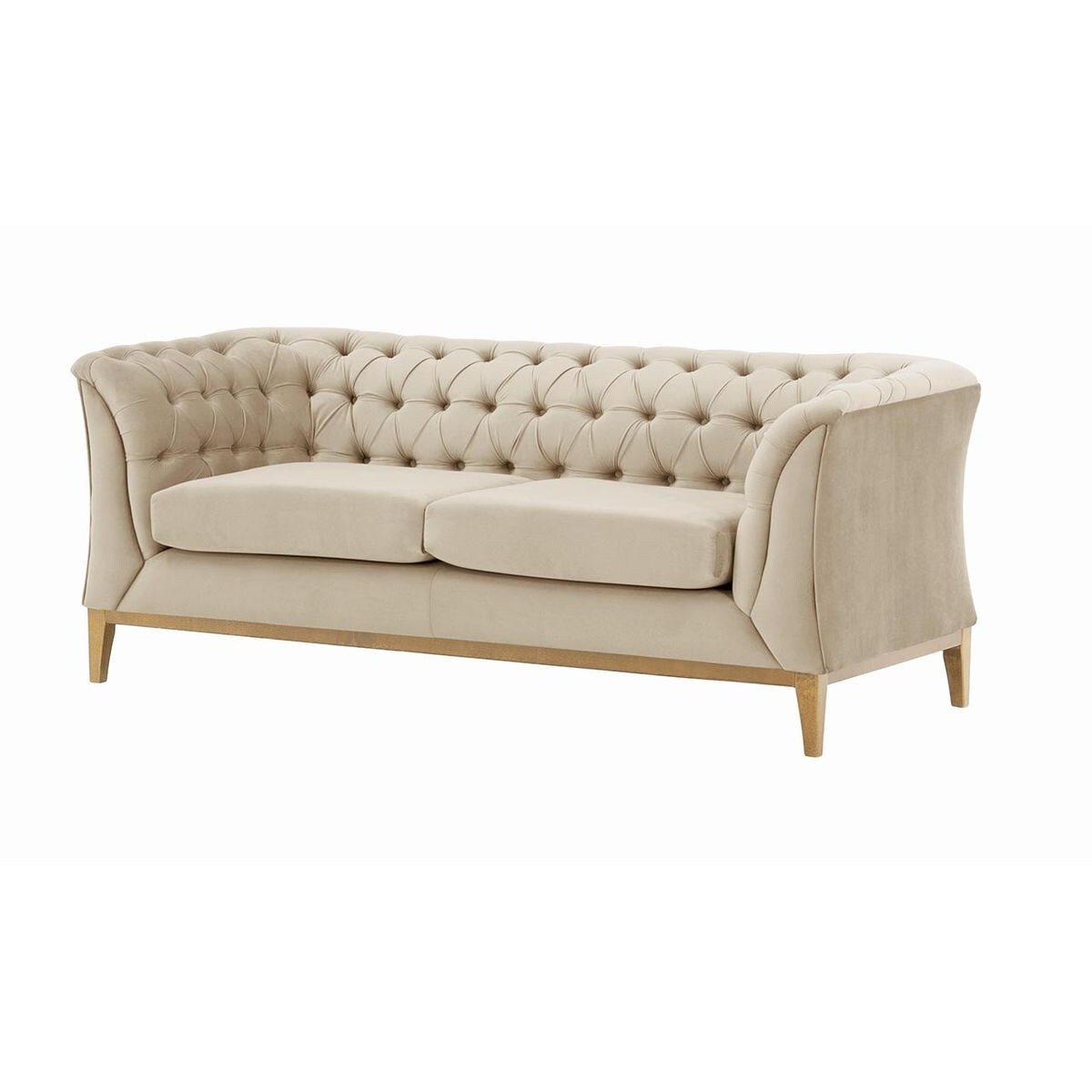 Sofa dwuosobowa Chesterfield Modern Wood-Velluto 2