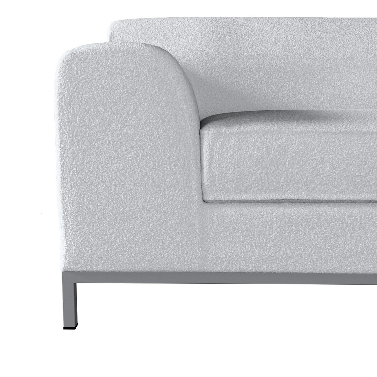 Pokrowiec na sofę Kramfors 2-osobową, biała bukla, Sofa Kramfors 2-osobowa, Boucle Teddy