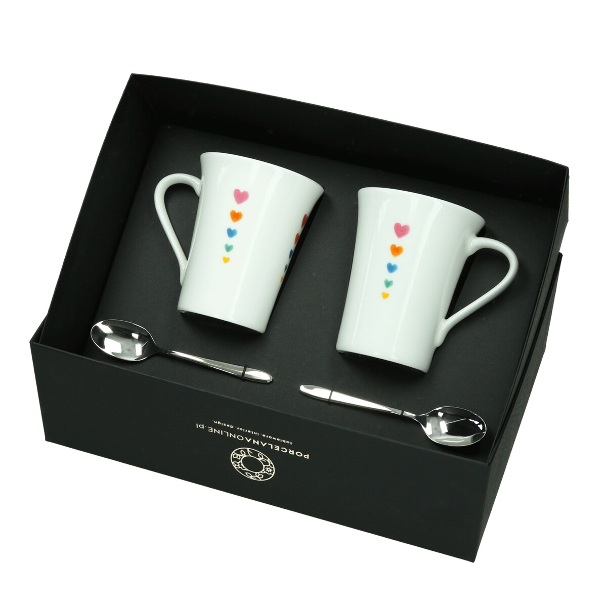 Zestaw kubki Love małe serca