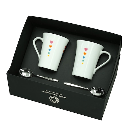 Zestaw kubki Love małe serca