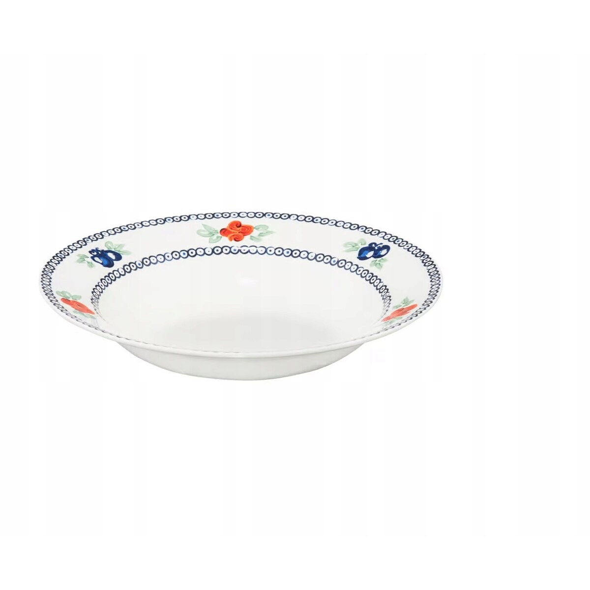 KOMPLET OBIADOWY dla 6 osób FOLKLOR talerze na jedzenie obiad serwis box