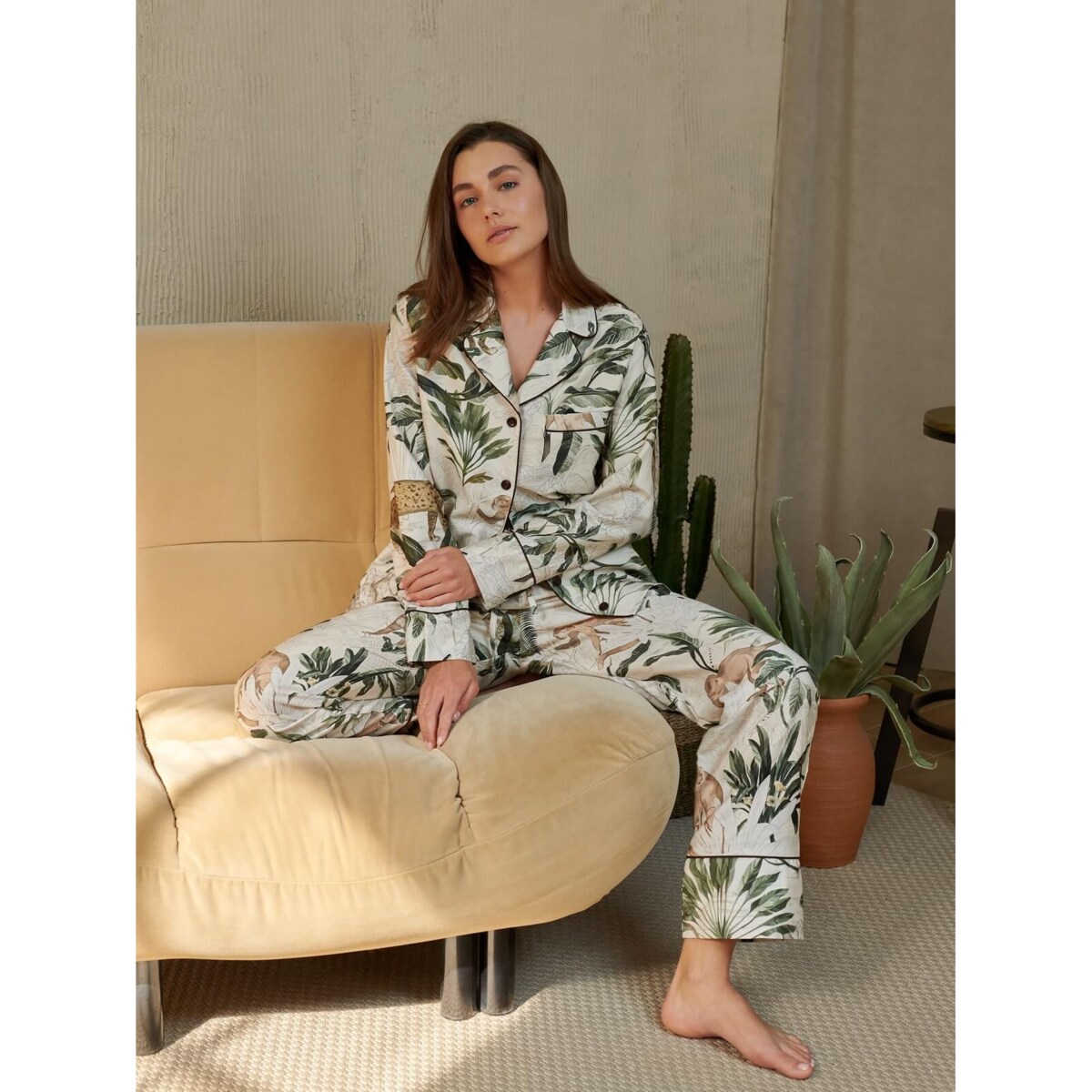 Piżama Dżungla długa S