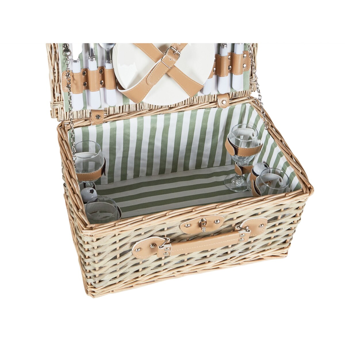 Kosz piknikowy CLEMENTINE Plecionka Naturalny