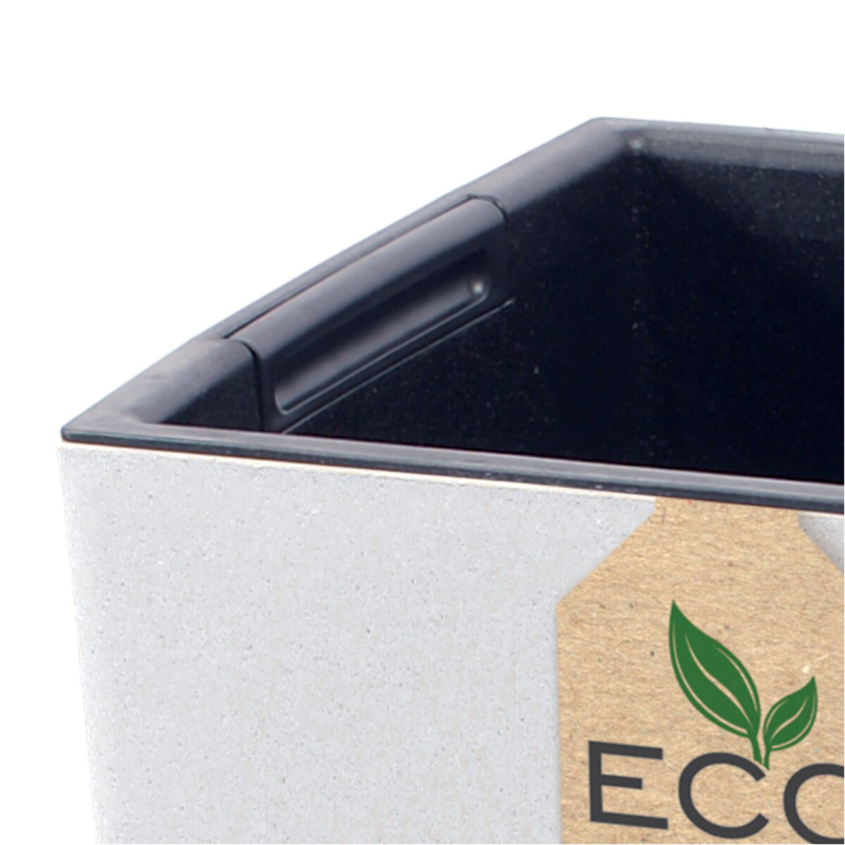 Donica Doniczka Ogrodowa 29,5 Cm Na Taras Do Ogrodu Domu Eco Wood Biała