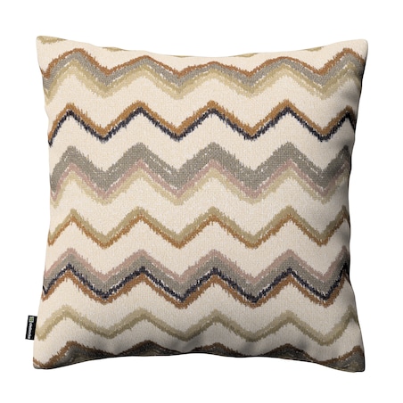 Poszewka Kinga na poduszkę 43x43 beżowo-oliwkowy