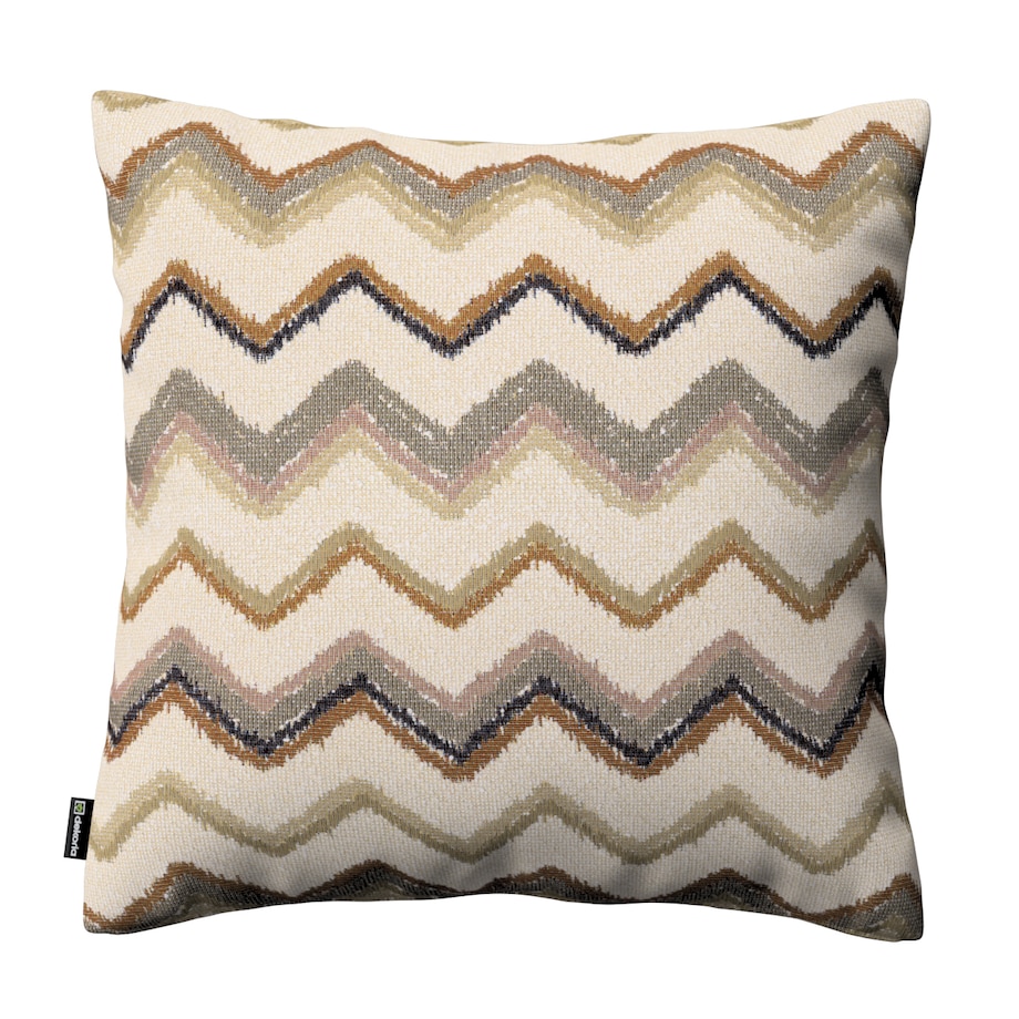 Poszewka Kinga na poduszkę 43x43 beżowo-oliwkowy