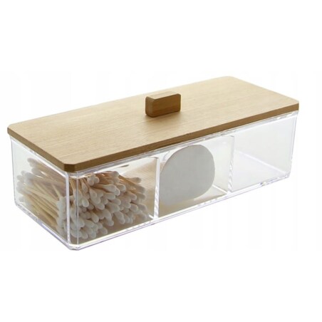 Organizer Pojemnik na Akcesoria Płatki Kosmetyczne Artykuły Higieniczne