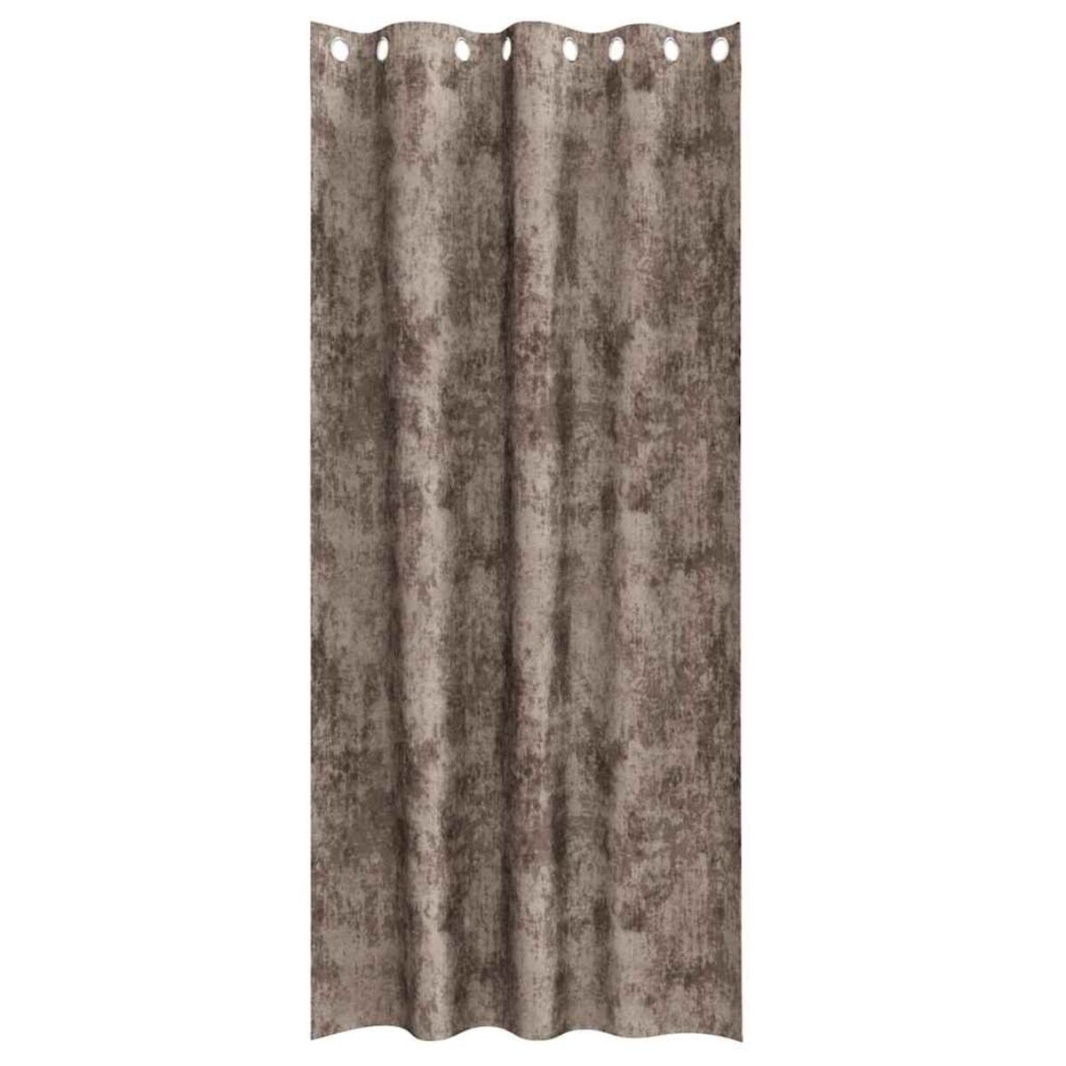 vidaXL Zasłona z zasłonami 2 pcs Cappuccino 260 x 140 cm Aksamit