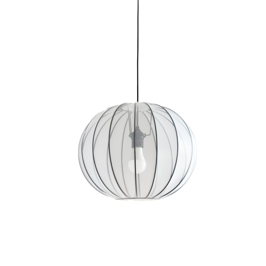 Abażur Kula Biała MIST Black 33x39