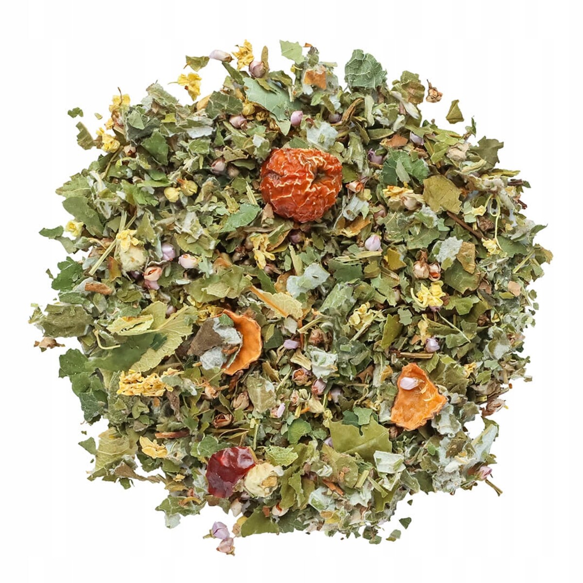 LIŚCIASTA HERBATA ZIOŁOWA TRADYCYJNY OPOLSKI TEJ OWOC DZIKIEJ RÓŻY 80g - herbata liściasta sypana mieszanka napar susz