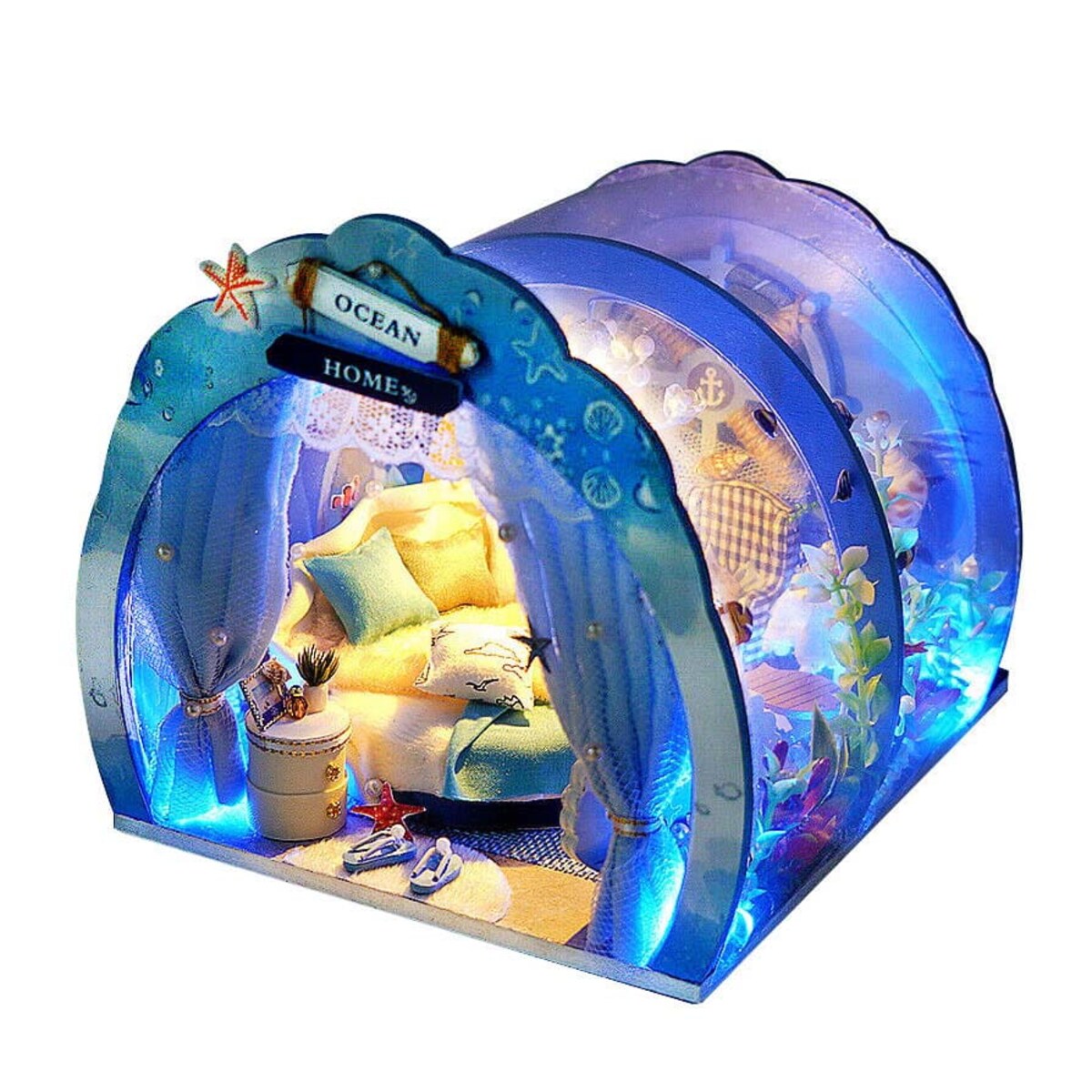 Miniaturowy domek - Podwodny świat syrenek