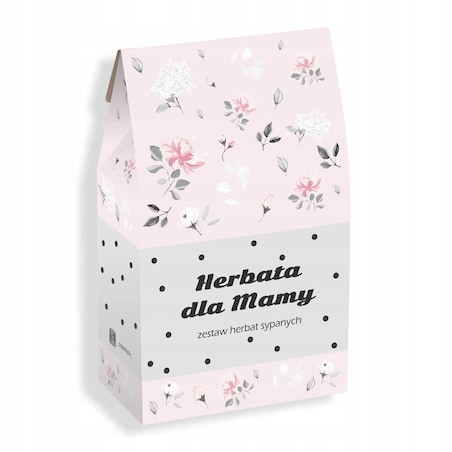 ZESTAW PREZENTOWY UPOMINKOWY BOX NA DZIEŃ MATKI URODZINY DLA MAMY TEŚCIOWEJ - MIX 10 RÓŻNYCH HERBAT SYPANYCH LIŚCIASTYCH