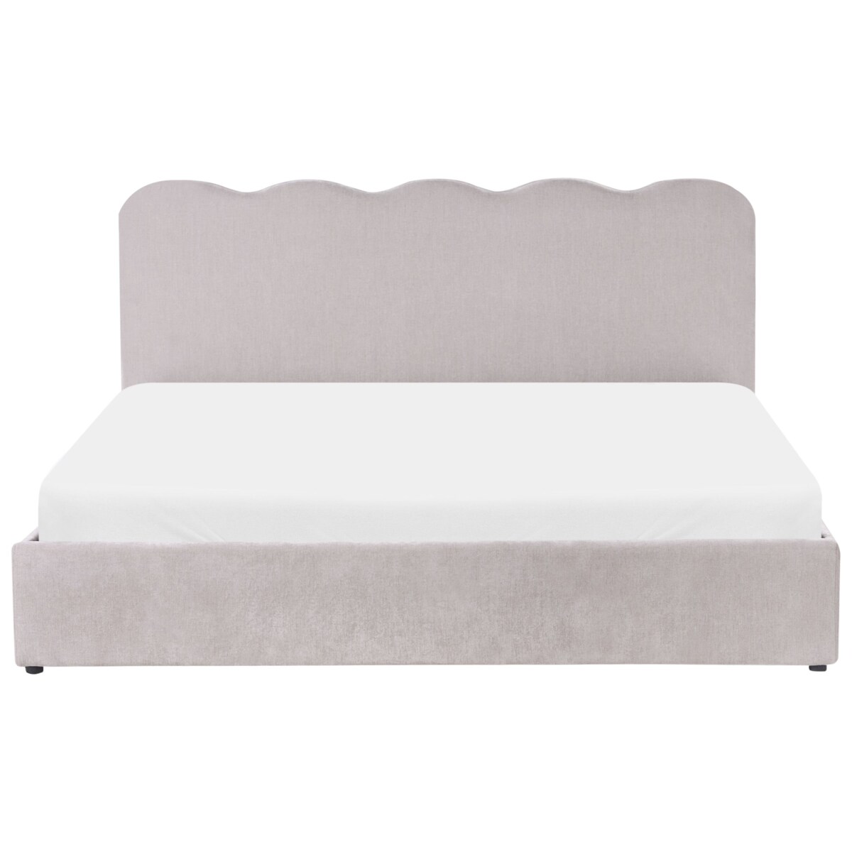 Łóżko z pojemnikiem NANTERRE 180 x 200 cm Beżowoszary