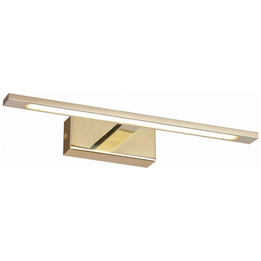 Kinkiet LAMPA galeryjka ISLA GS-LWB-12W/3 GOLD Light Prestige OPRAWA ścienna LED 12W 3000K do łazienki nad lustro IP44 złota