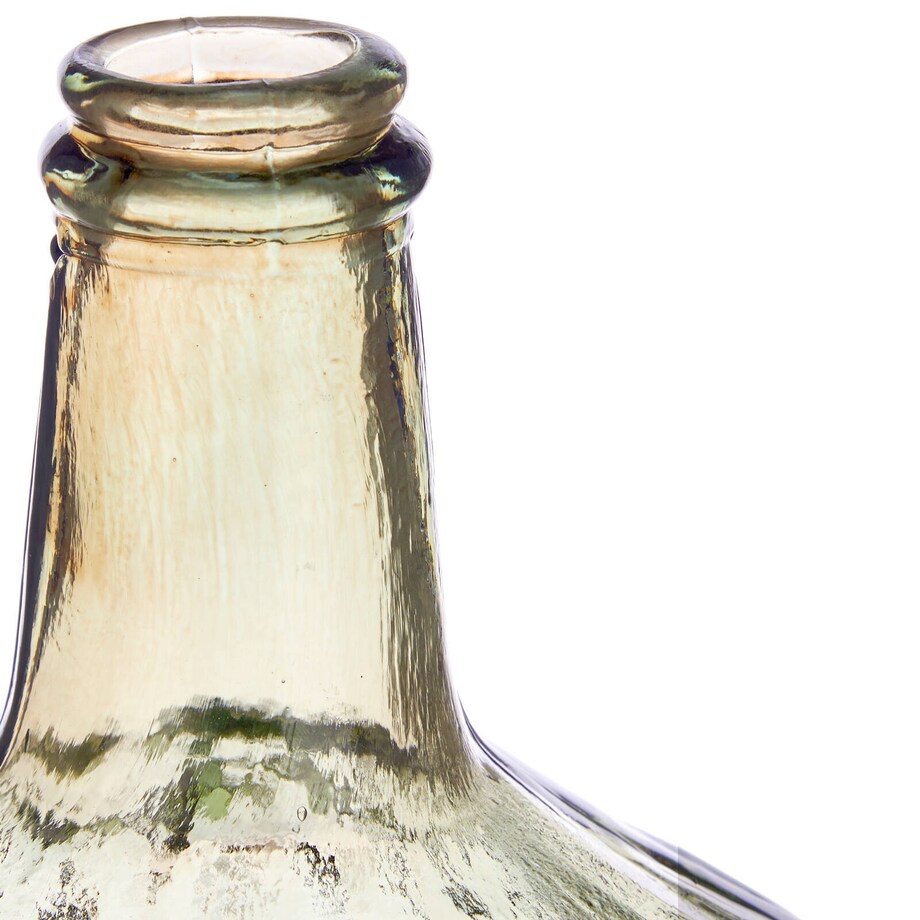 Wazon szklany butla, szkło z recyklingu, 29 cm