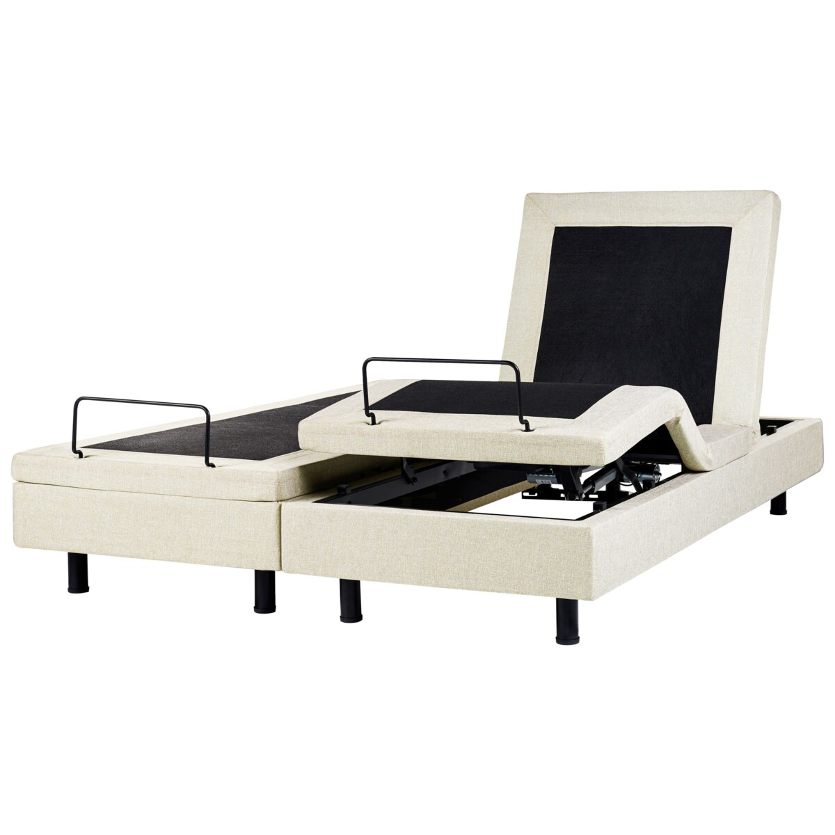 Łóżko regulowane bez zagłówka DUKE II 180 x 200 cm Beżowy