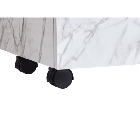 Szafka łazienkowa TERESINA 80 cm Biały marmur