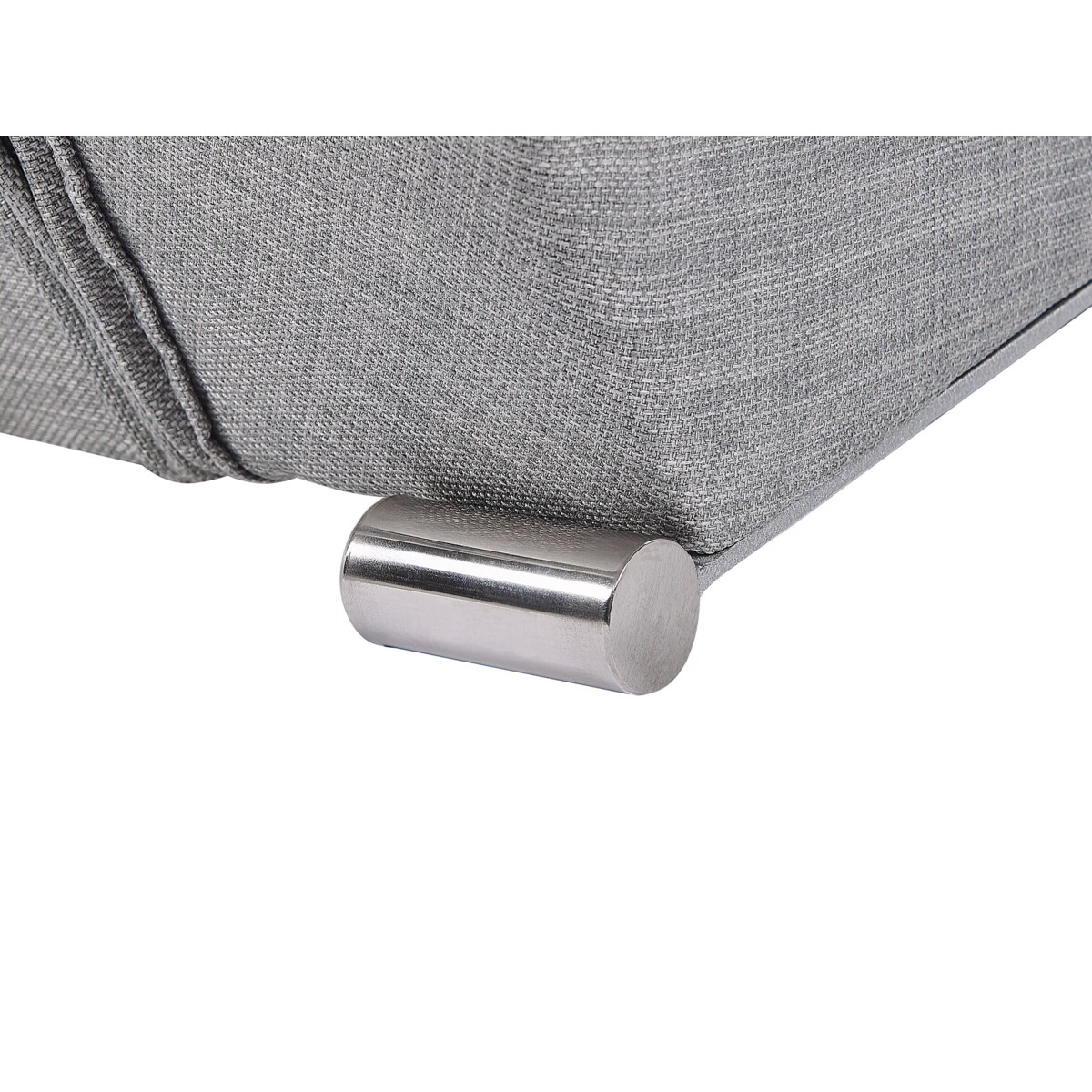 Łóżko tapicerowane 160 x 200 cm szare LILLE