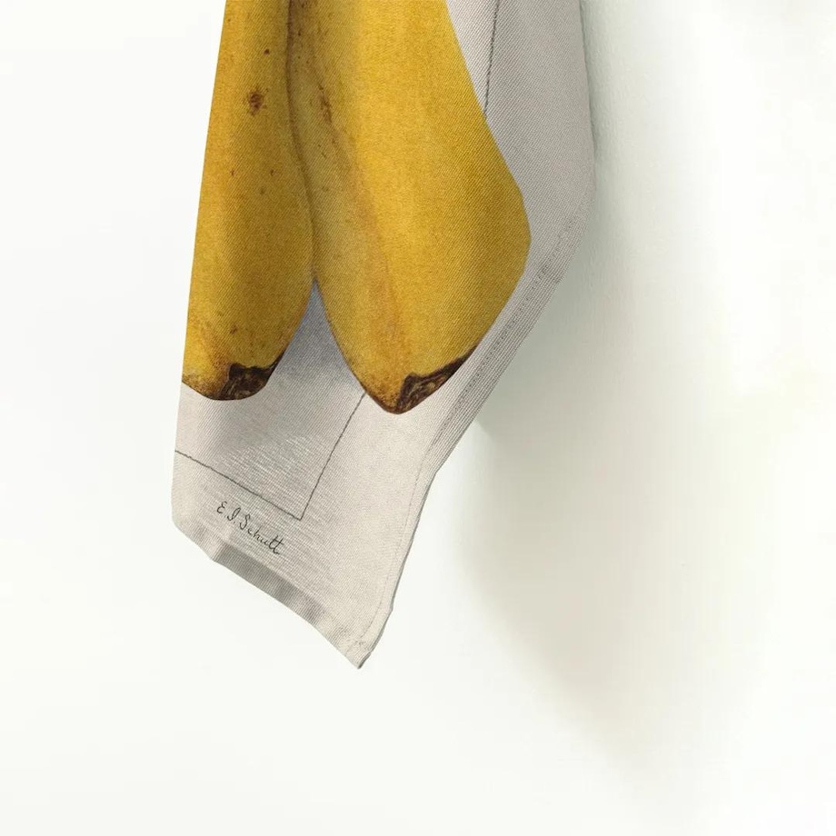 Lniany ręcznik kuchenny - banany