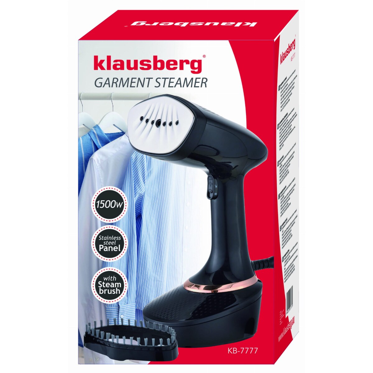 Parownica do prasowania ubrań i tkanin KLAUSBERG