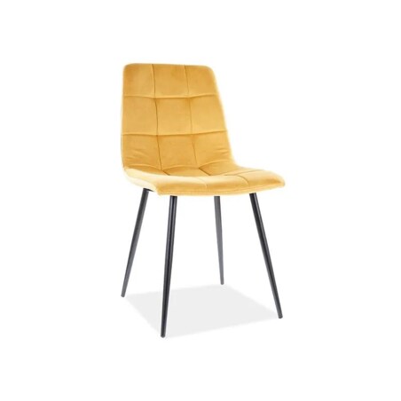 Krzesło tapicerowane MILA VELVET curry - powystawowe