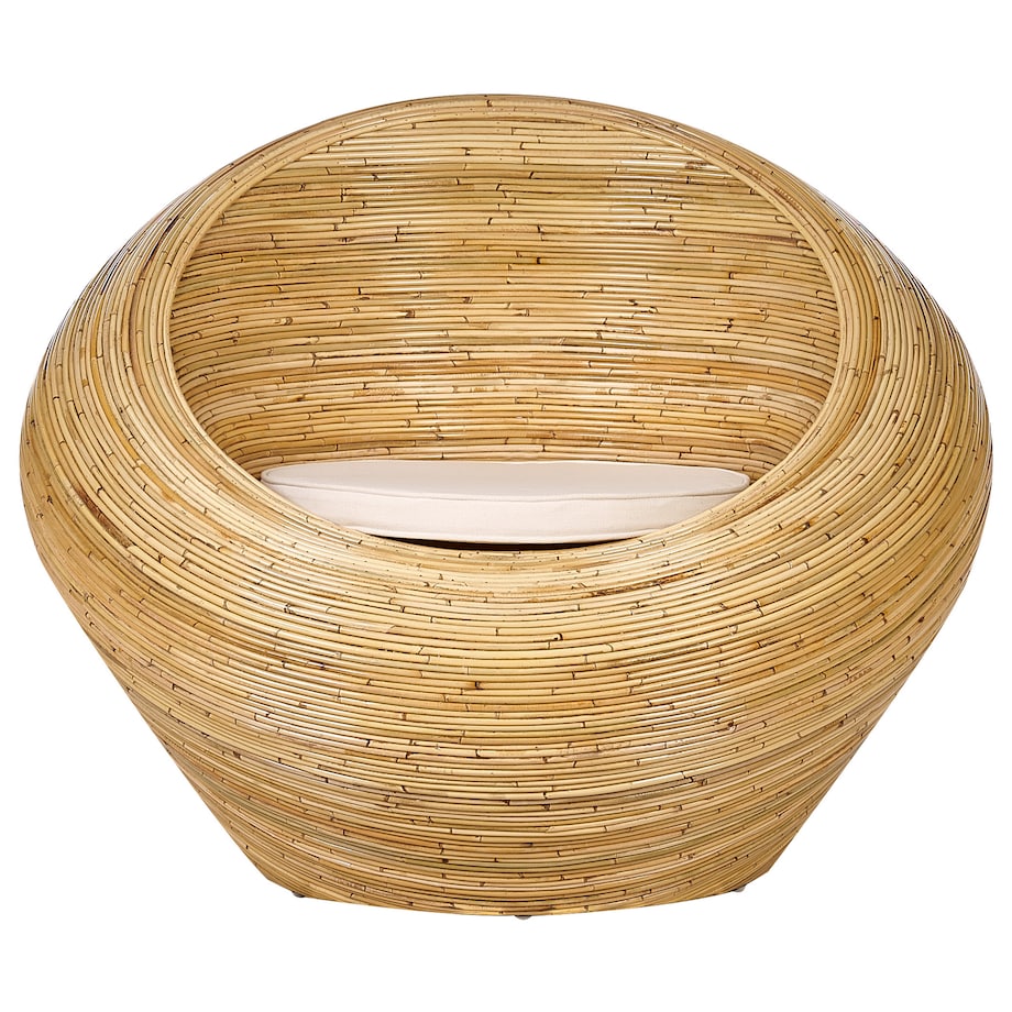Zestaw 2 foteli ogrodowych MAIORI Rattan Naturalny