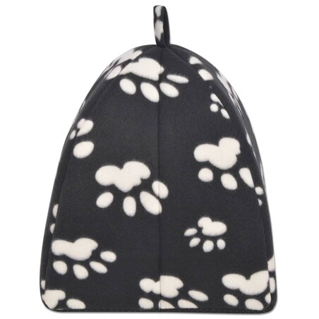 vidaXL Domek dla kota, rozmiar L, czarny