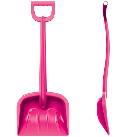 Łopata Do Śniegu Dla Dzieci Dziecięca Łopatka Do Odśnieżania Plastikowa Kidy 66 Cm Różowy