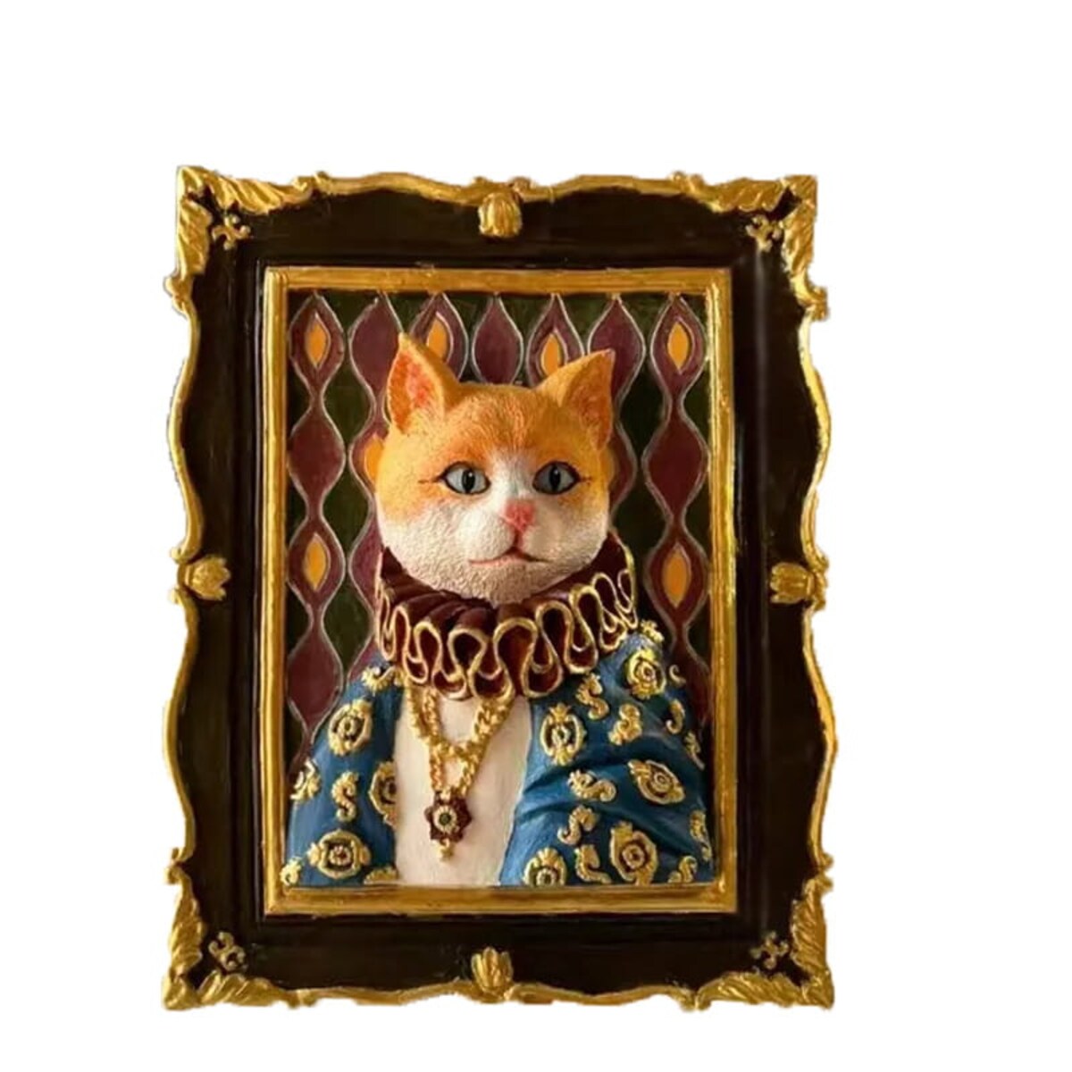 Malowanie 3D - Płaskorzeźba Królewski kot