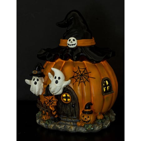 Dekoracja - domek z dyni LED 27x20x18 cm CASA DI ZUCCA