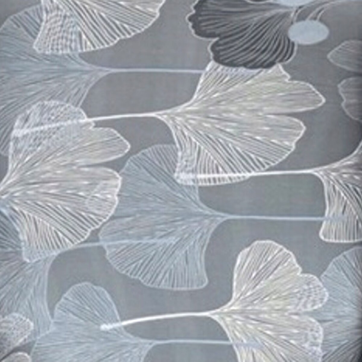 POKROWIEC NA FOTEL USZAK SZARY LIŚCIE WZORY ELASTYCZNY [22EW8]