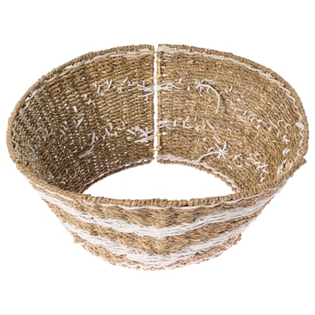 Osłonka pod choinkę HIVER Trawa morska Naturalny 51 cm