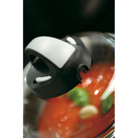 Szklana pokrywka z regulacją pary - 28 cm