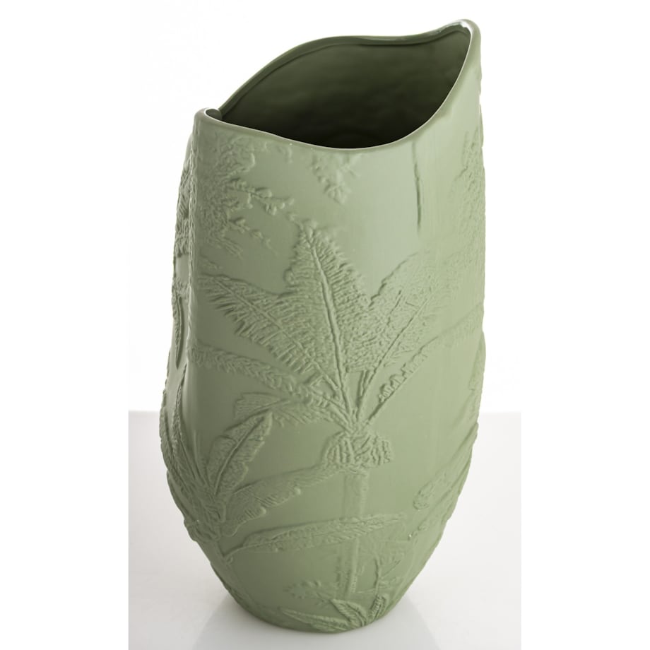Wazon porcelanowy 36x19x17 cm MELINDA zielona