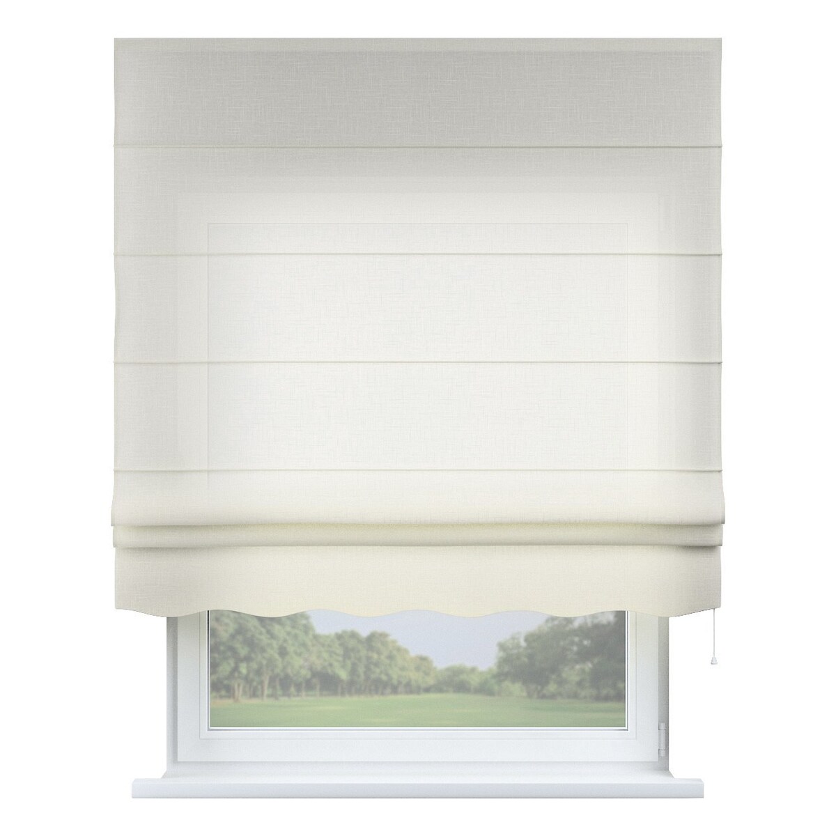 Roleta rzymska Florencja 120x150 prześwitujący ecru