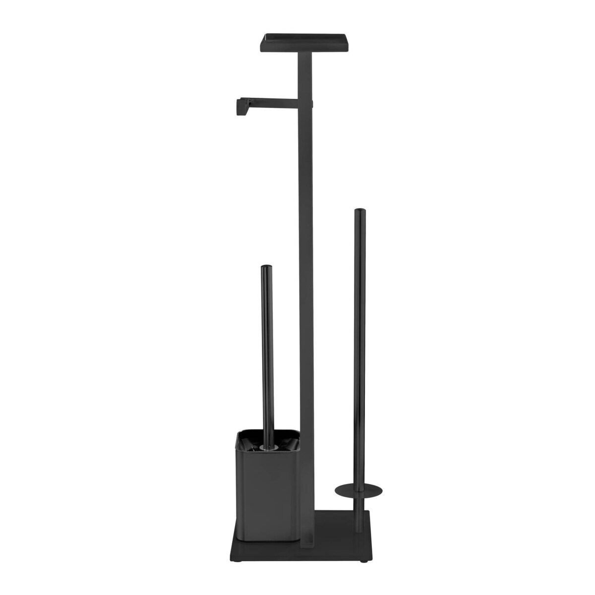 Stojak na szczotkę WC i papier z półeczką 4w1 DEBAR