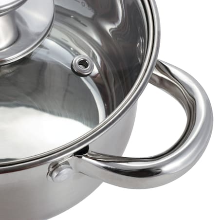 Garnek ze stali nierdzewnej z pokrywką 1L indukcja gaz OFENBACH