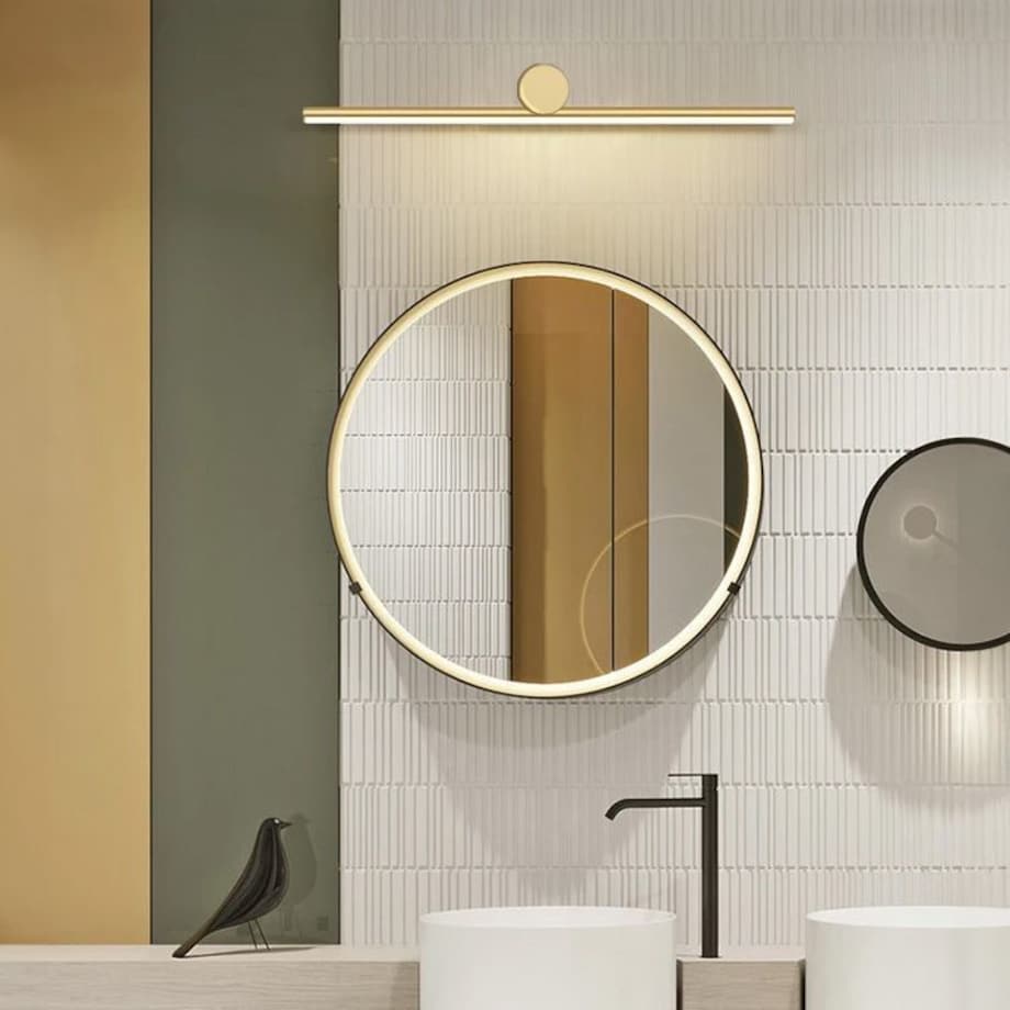 Kinkiet Led App1346-W 80Cm Złoty Szczotkowany, Metal