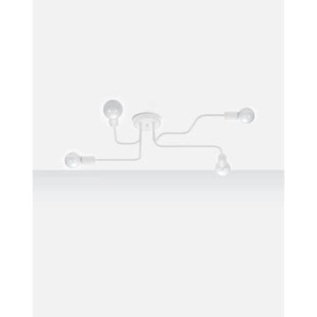 Żyrandol VECTOR 4 biały