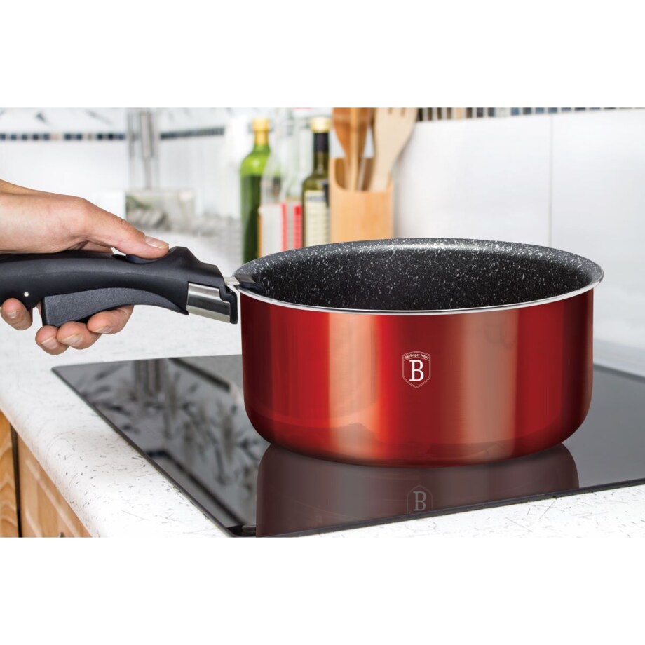 Zestaw 9 elementów garnki, patelnie, akcesoria Berlinger Haus BH-6145