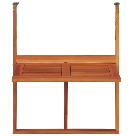 vidaXL Wiszący stolik balkonowy, 64,5x44x80 cm, lite drewno akacjowe