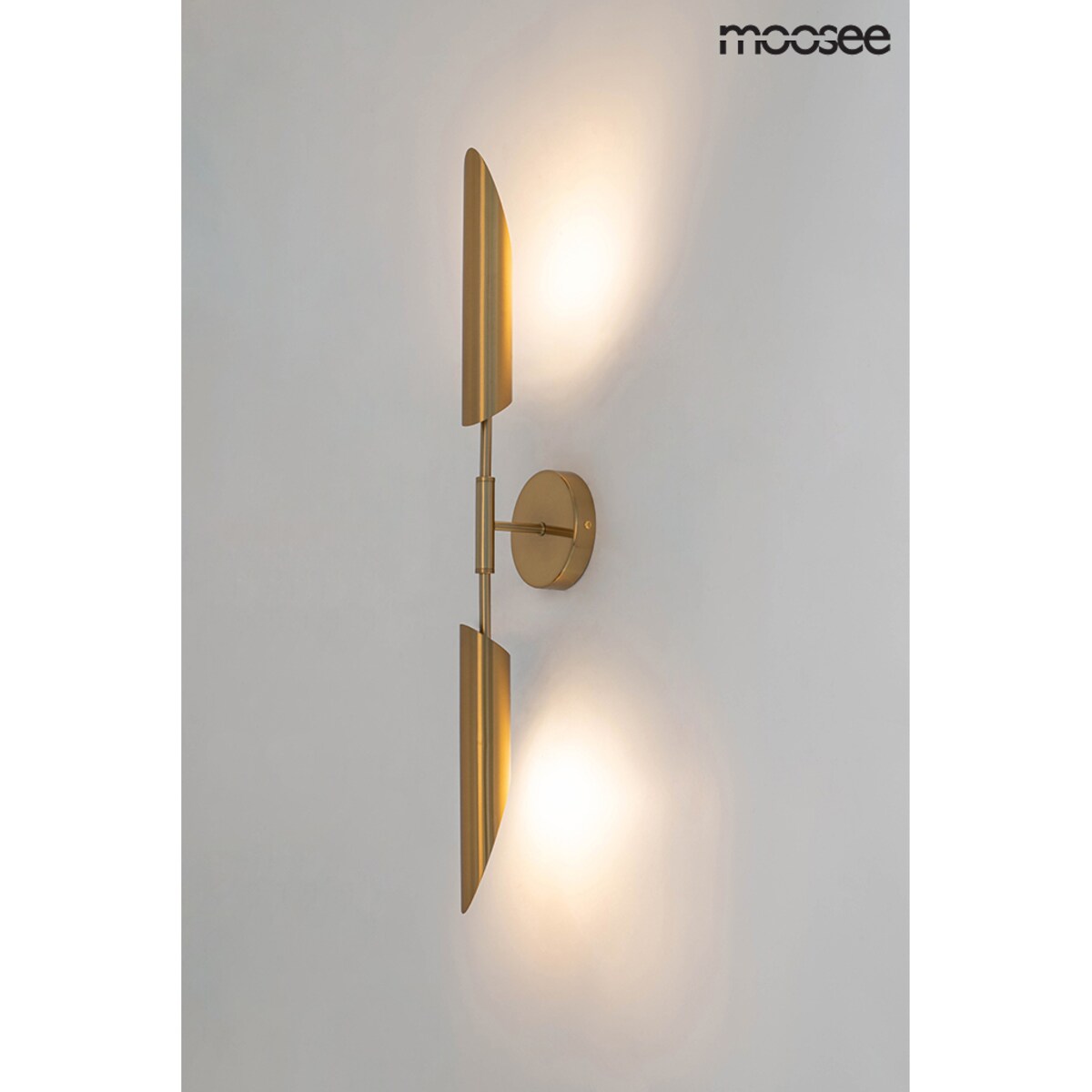 2-płomienna lampa ścienna Locca MSE010400225 złota