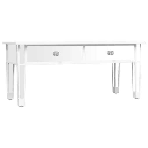 vidaXL Lustrzany stolik kawowy, 106x45x45 cm, płyta i szkło