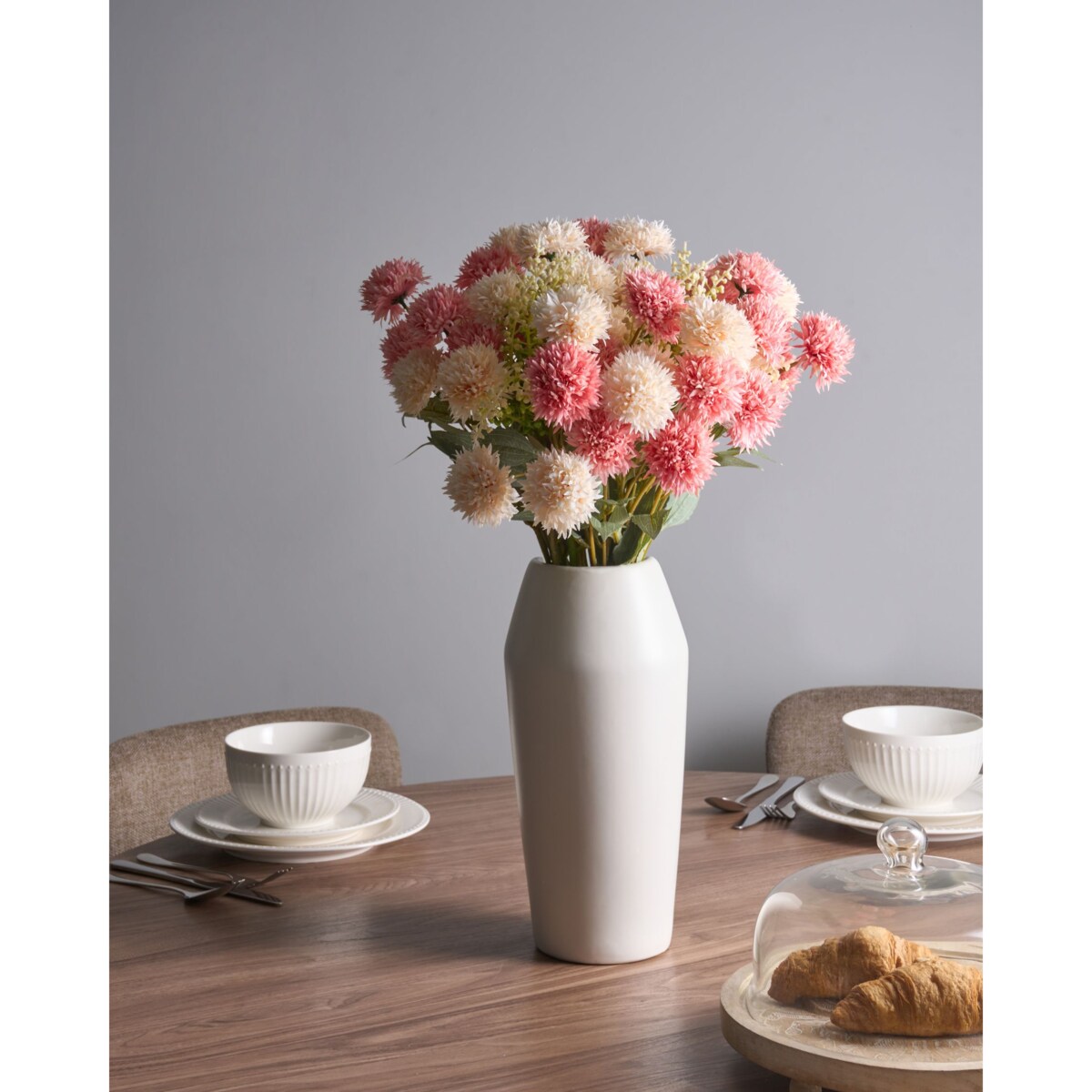 Bukiet sztucznych kwiatów SILVEIRA 60 cm Różowy