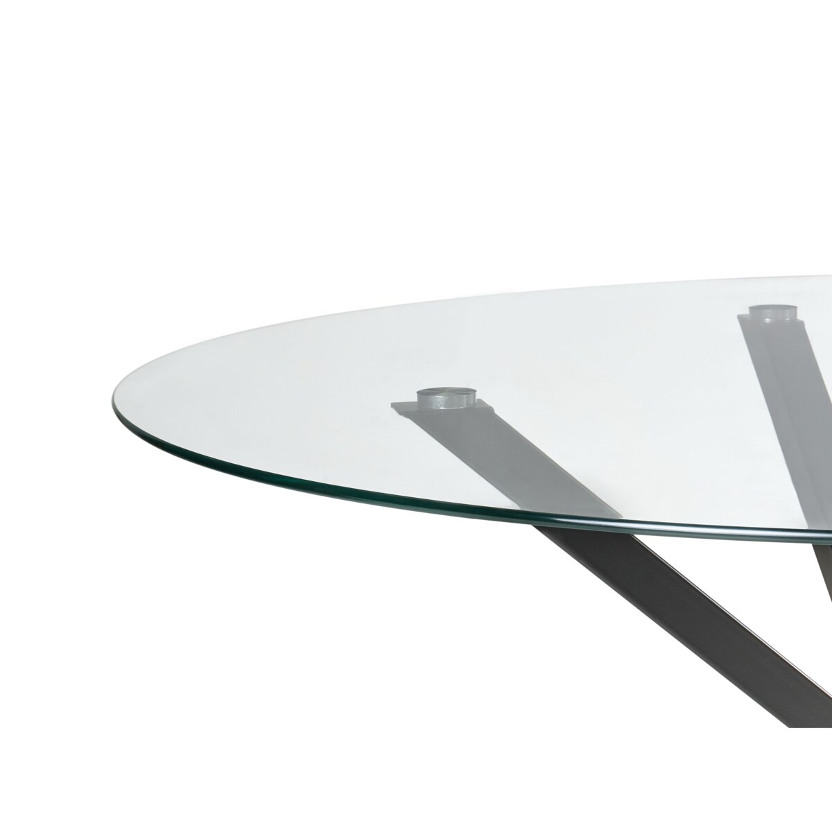 Stół do jadalni MESTON Czarny 120 cm Szkło hartowane