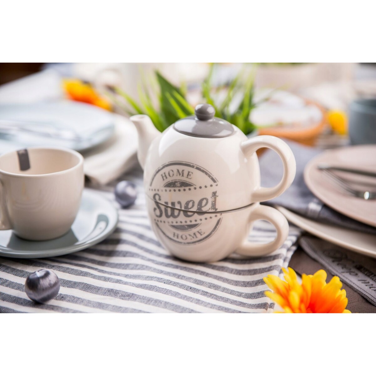 CERAMICZNY pojemnik z klipsem żywność HOME 450ml