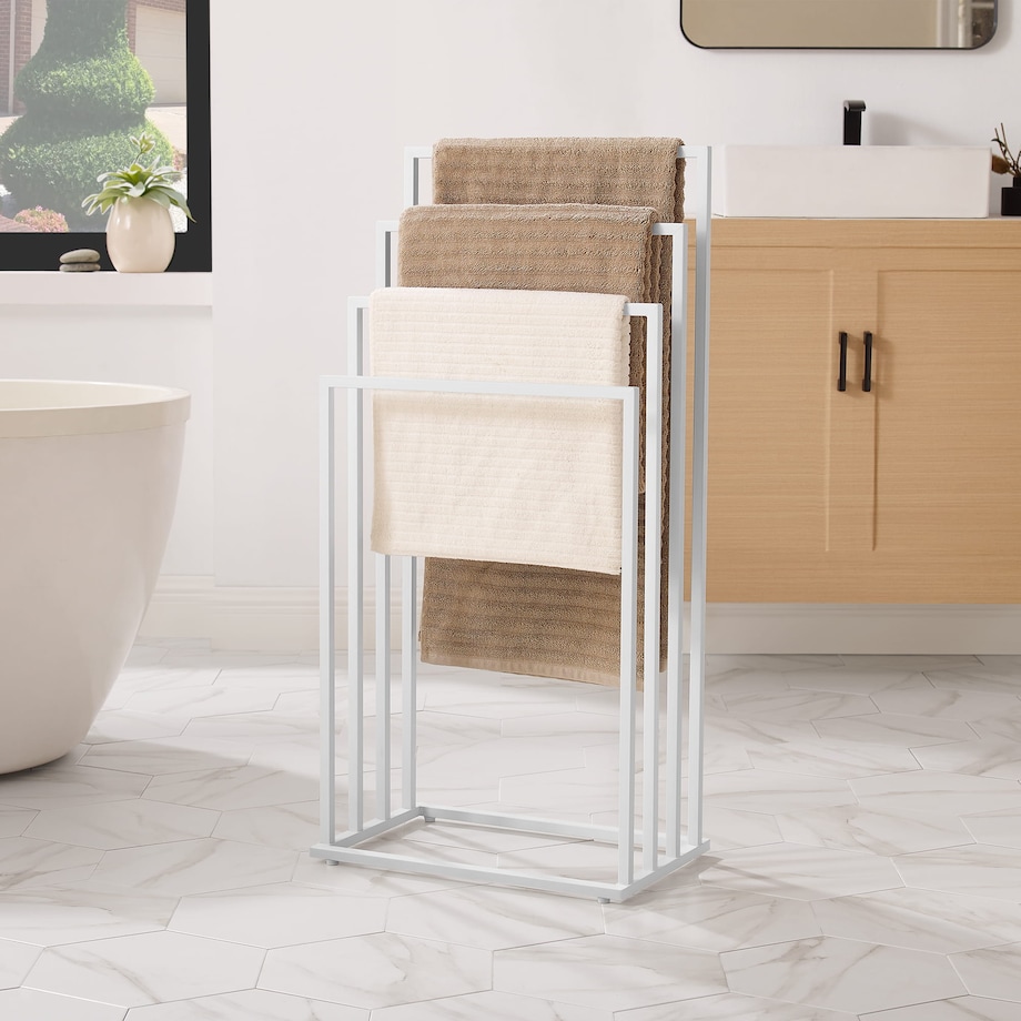 Stojak Na Ręczniki 4 Szczeble 45X29X93,5 Cm