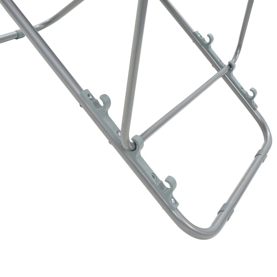 vidaXL Krzesła plażowe, 2 szt., stal i tkanina Oxford, niebieskie